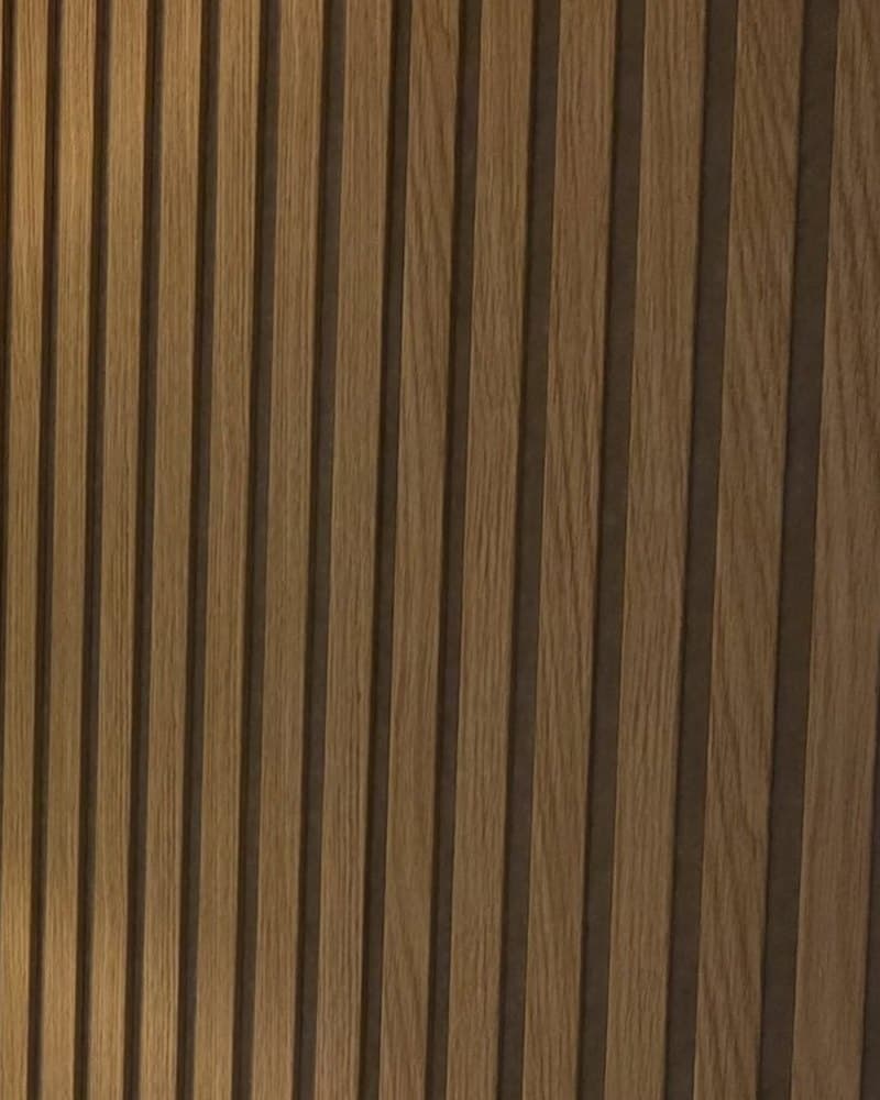 Oak slats close-up from a Holden & Salter project
